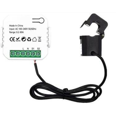 Imagem de Medidor Energia Wifi Pinça 80a Tuya Smart Life 100v/240v - Matsee