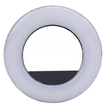 Imagem de Luz de vídeo de clipe recarregável, escurecimento e escurecimento 3 modos de luz antiluz para maquiagem (preto)