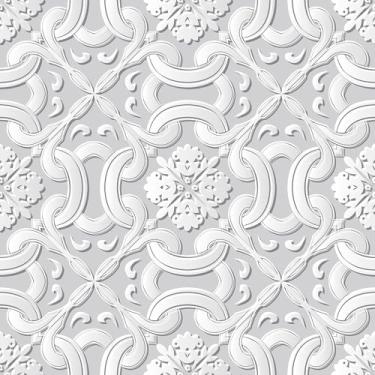 Imagem de Papel De Parede Adesivo Mosaico Moderno Efeito 3d Cinza Lavável 12m