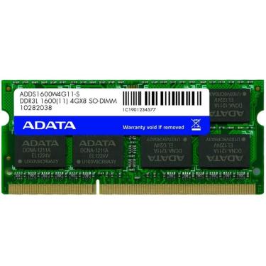 Imagem de Memória Ram Adata Sodimm 8GB 1600MHz DDR3L ADDS1600W8G11-S