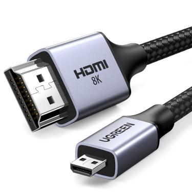 Imagem de Cabo hdmi ugreen 8K Micro hdmi para hdmi 2.1 3,3 pés de alumínio