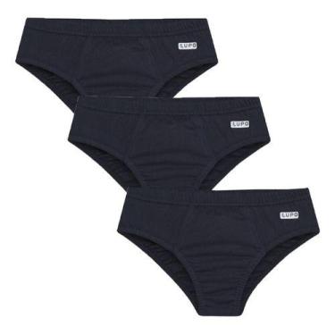 Imagem de Kit 3 Cuecas Infantil Slip Lupo Algodão Cueca Algodão Lupo, Kit 11, 3 