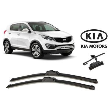 Imagem de Par de Palhetas Limpador De Parabrisa Dianteiro Kia Sportage 2011 2012 2013 2014 2015 2016 2017 2018 2019 2020 2021