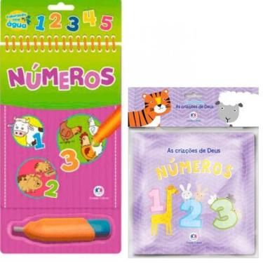 Imagem de Livro Aquabook Números + Bíblicos de Banho  As criações de Deus  Númer