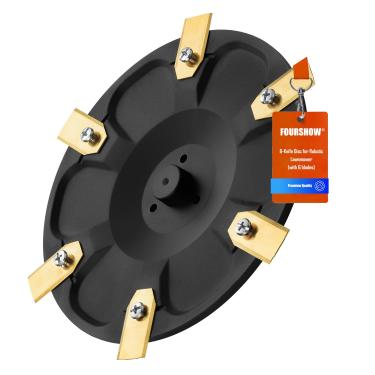 Imagem de FourShow [Atualização] Disco de 6 lâminas compatível com cortador de grama robótico Segway Navimow i105N, i108N e i110N, com 6 peças de lâminas