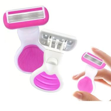 Imagem de Mini Gilete Navalha Portátil De Bolsa Aparelho de Babear Depilação Barba Compacto