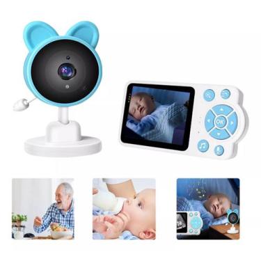 Imagem de Babá Eletrônica Visão Noturna Monitor Bivolt Sem Fio Digital - Baby Mo