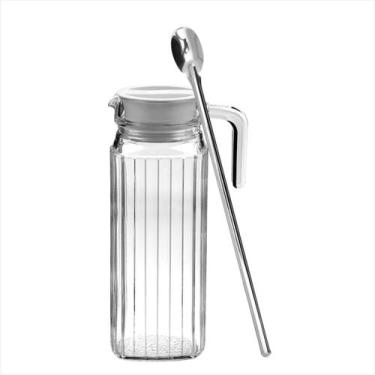 Imagem de Jarra De Vidro Para Suco 1 Litro Com Colher Bailarina 30cm - Wellmix