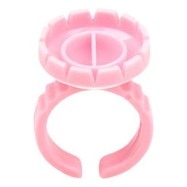 Imagem de 100 Anéis Batoque Flor Cola Volume Russo Cílios Alongamento - LULLU PE