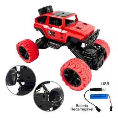 Imagem de Carrinho Controle Remoto Recarregavel Carro Grande 4x4 Off ( vermelho)
