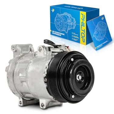 Imagem de PHILTOP Compressor AC 158348 compatível com IS250 2006-2013 2,5L, IS350 2006-2010, GS350 2007-2011 3,5L, GS300 2006 3.0L, IS350 2011-2013 3,5 L, ar Compressor de condicionamento com embreagem