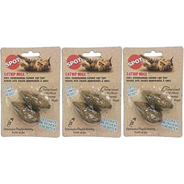 Imagem de (Pacote com 6) Ethical Pet 100% Catnip Candy Mouse Brinquedo para gatos (3 pacotes cada contendo 2 brinquedos)