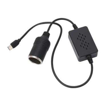 Imagem de Adaptador de soquete de charuto de carro de 12v de 12v GRCFUM, USB C para adaptador de isqueiro, cabo de cabo de alimentação para came de traço, tiras de luz LED de carro, (Tipo c)