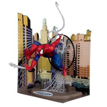 Imagem de McFarlane Toys - Marvel Spider-Man figura empoleirada em escala 1:6 com cena e banda desenhada (baseado no The Amazing Spider-Man #301)
