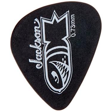 Imagem de Palhetas de guitarra Jackson 351 Black Bomb – 1 dúzia de 0,73 mm