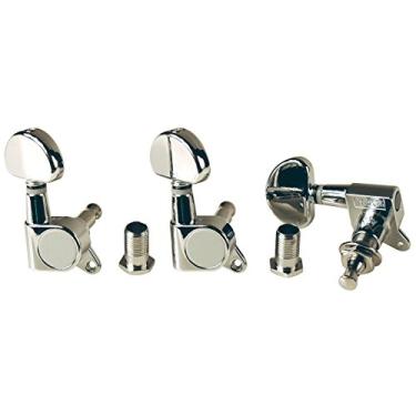 Imagem de Golden Gate Sintonizadores de guitarra acústica F-2075-6 individuais (3+3) - Níquel