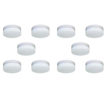 Imagem de Plafon Belle Redondo 29cm Vidro Leitoso 3 Lamp. E-27 Max 60w Base Bran
