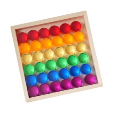 Imagem de Colaxi Conjunto de blocos de cubo, blocos de construção, habilidades motoras finas, cubos de pedra preciosa de acrílico suave, jogo de empilhamento para