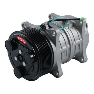 Imagem de HOLDWELL Compressor de ar condicionado 12V TM-16 18-00074-35 489-18-00074-35 compatível com Valeo