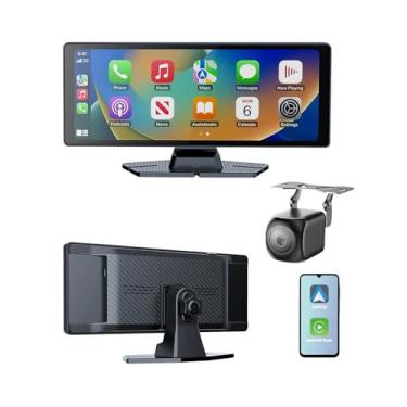 Imagem de Tela Apple CarPlay para carro, carplay sem fio de 10,26 polegadas com câmera de reserva, estéreo de carro com rádio Apple Carplay, rádio de carro com Android Carplay, controle de voz