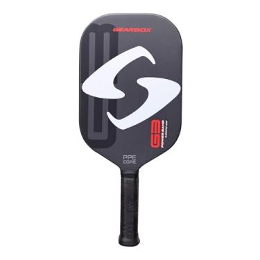 Imagem de Gearbox G3 Powerband Pickleball Paddle – Forma alongada, núcleo de 16 mm – Face de fibra de carbono, design moldado UniFrame – Superfície texturizada para spin – Leve 227 g – Sensação macia e potência