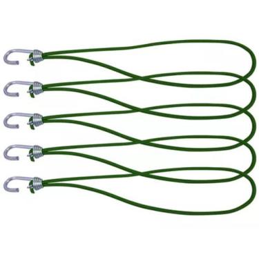 Imagem de 100 Gancho Extensor Elastico Corda Verde Para Lona Caminhão - TOP-AR