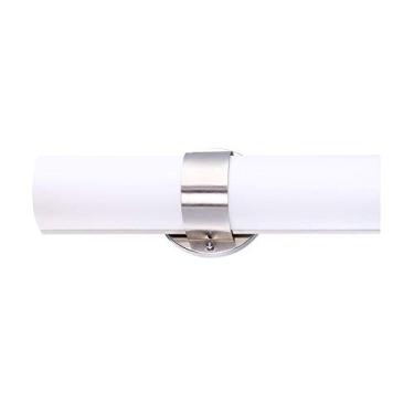 Imagem de Ultralux Luminária De Parede Led Clássica 18" Para Banheiro, 23 W, 3000 K, Aprovada Locais Úmidos, Luzes Banheiro Sobre Espelho, Acabamento Em Níquel Escovado Brilhante 1200 Lúmens, Montagem Triac R