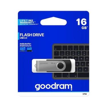 Imagem de Pen Drive UTS2 Preto USB 2.0 16GB GOODRAM
