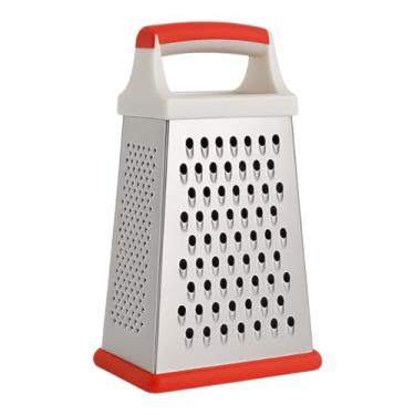 Imagem de Ralador 4 Faces Duo em Inox – 4 Tipos de Corte, Ideal para Queijos, Legumes e Frutas