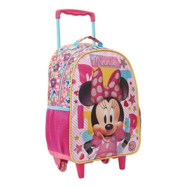 Imagem de Mochila Infantil Minnie Grande Rodinha Escolar Xeryus