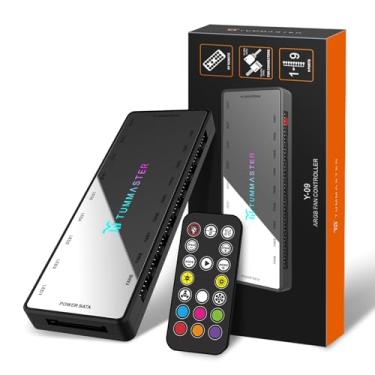 Imagem de TUMMASTER Controlador De Ventoinha Magnético Premium Com 9 Postes E Iluminação Argb - Controle Remoto Para Montagem Pcs Gamers, Entusiastas Do "Faça Você Mesmo" Configurações Gabinete