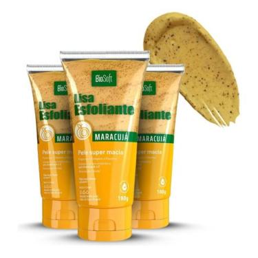 Imagem de Creme Esfoliante Maracujá Rosto E Corpo 180g Biosoft - 3 Unidades - Bi