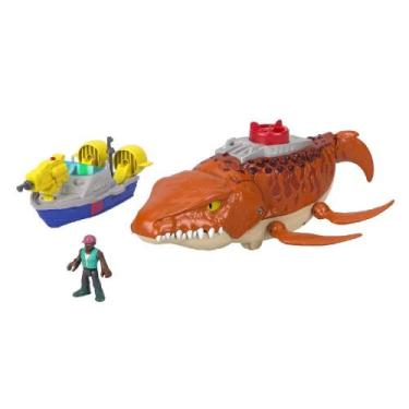 Imagem de Imaginext Jurassic World Mosasaurus Caça e Morde - Mattel