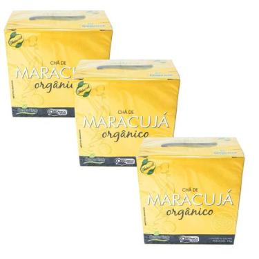 Imagem de Chá Maracujá Frutos Orgânico Kit 3 Caixas Campo Verde