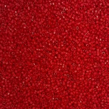 Imagem de Miyuki Delica 11/0 contas de semente - contas de vidro a granel 5 gramas e tamanho 1,6 mm 1000 peças contas de semente de vidro vermelho escuro (DB723)