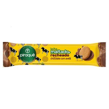 Imagem de Biscoito Piraquê Leite Maltado Recheado Chocolate Com Avelã 85g