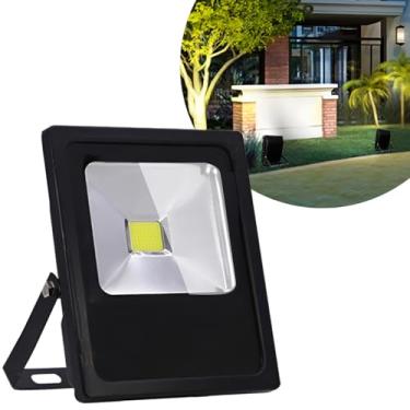 Imagem de Refletor LED 30W Bivolt, IP66 à Prova D'água, Luz Branca Fria 6500K, Alumínio, 22,5 x 18 x 4 cm, Preto