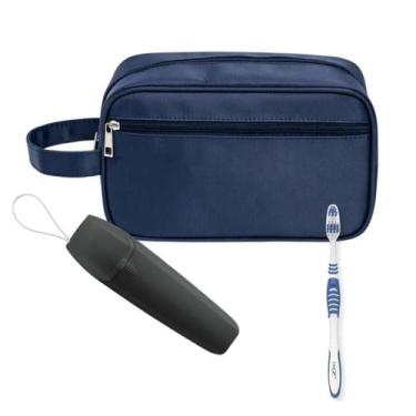 Imagem de Nécessaire Premium Executiva Nylon com Porta Escova De Dente - Mormino