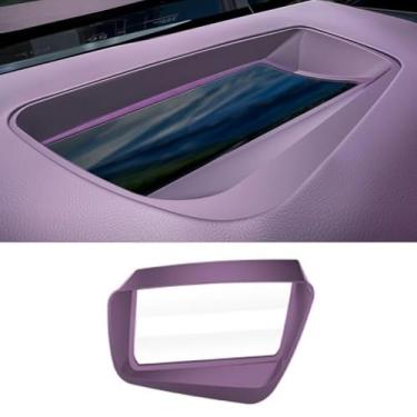 Imagem de Capa protetora curvada para painel de instrumentos SU7 HUD Peça de modificação interior do carro (Roxo)