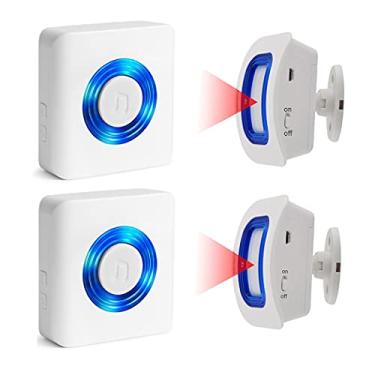 Imagem de EverNary Alarmes De Cama E Prevenção De Quedas Para Idosos Com Demência, Pager Sem Fio Para Cuidadores, Alerta De Sensor De Movimento Interno, Monitoramento De Idosos Para Casa (2 Receptores + 2 Det