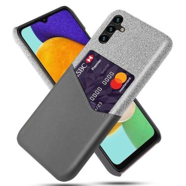 Imagem de Capa para Samsung Galaxy A13 5G,Tela e tampa de couro PU,Anti-deslizante,Resistência à impressão digital,Caso de proteção de 360°com 1 slot de cartão atrás-Gray