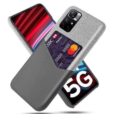 Imagem de Capa para Xiaomi Redmi Note 11T 5G,Tela e tampa de couro PU,Antideslizante,360°cobertura completa à prova de choque com 1 slot de cartão atrás,Prevenção de queda-Gray