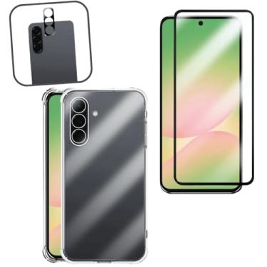Imagem de Kit Capinha Antishock Transparente + Película de Vidro 3D + Lente Câmera para Galaxy A56