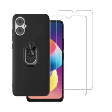 Imagem de DAMONDY Capa para Pinwheel Genesis 3 com 2 protetores de tela, anel à prova de choque para mulheres e meninas, suporte de borracha TPU macio fino [suporte magnético para carro] para cata-vento Genesis