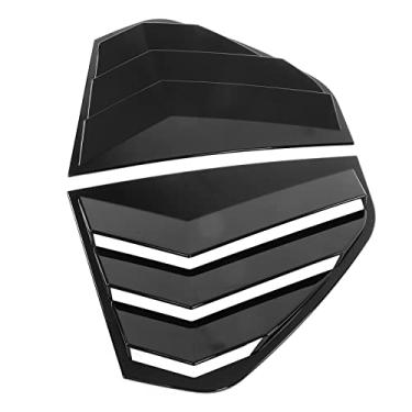 Imagem de Persianas de janela lateral, adesivo traseiro escalonado 2 peças/conjunto de obturador de janela traseira resistente a arranhões substituição para MK8 2020-2021 para modificação de carro