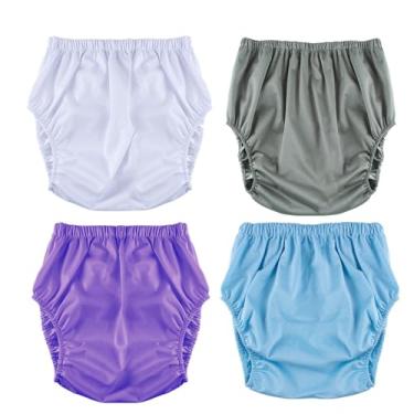 Imagem de LAROTSUBA Calça unissex para incontinência adulta, fraldas de pano impermeáveis para adultos, fraldas para adultos, roupa íntima para incontinência para acamadas, idosos e pessoas incontinentes (4