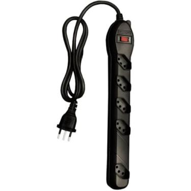 Imagem de Filtro De Linha Qualitronix 5 Tomadas Bivolt Preto - QFL5