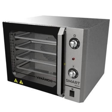 Imagem de Forno Convector Smart Basic Elétrico Venâncio 4 Esteiras Total Inox FCSB4E-ININ 127v