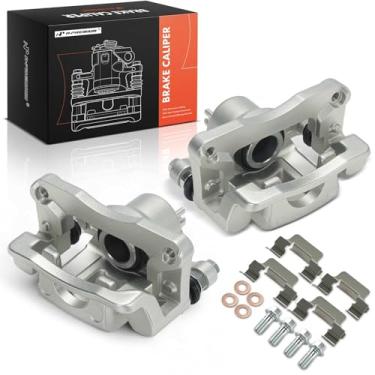 Imagem de A-Premium Substituição de pinça de freio para Hyundai Santa Fe 2001-2006, com suporte, um lado, 1 pistão, traseira esquerda e direita, um conjunto de 2