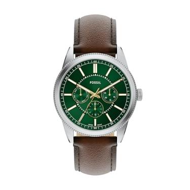 Imagem de Fossil Relógio masculino Pearson multifuncional de couro marrom (modelo: FS6137)